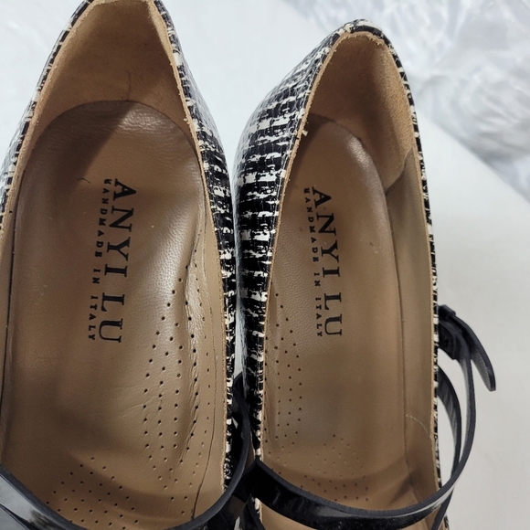 Anyi Lu Black & White Heel Size 40 - Picture 9 of 11